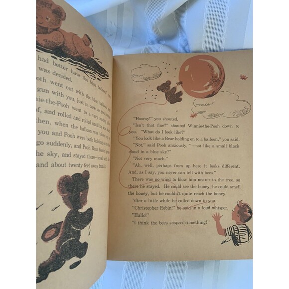 1946 Winnie the Pooh (Three Stories) A.A. Milne children's book Paula Pine art - Picture 7 of 12